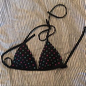 Polka Dot Push Up Bikini Top